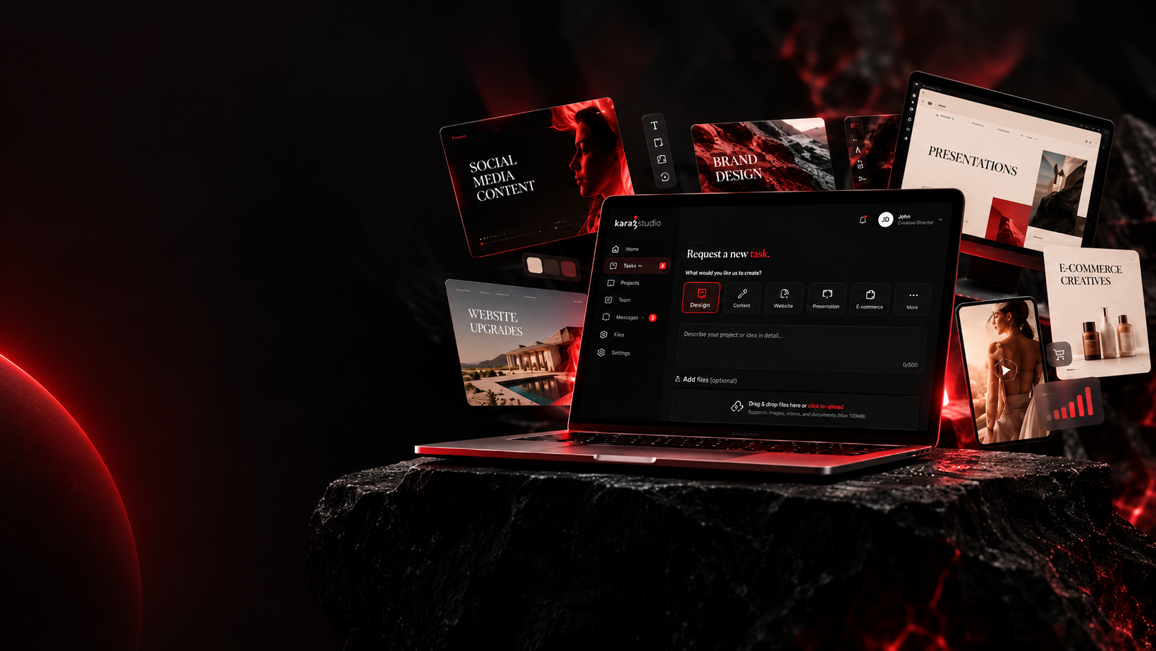 Karaz Creative Desk and Z+ workspace